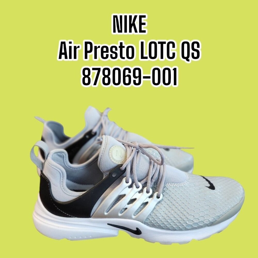 Nike Air Presto LOTC QS Wolf Grey Womens Sneakers 878069-001 Size 10